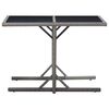 vidaXL 3 Piece Garden Dining Set Grey