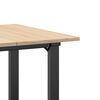 vidaXL Dining Table O-Frame 70x70x75 cm Solid Wood Pine and Steel