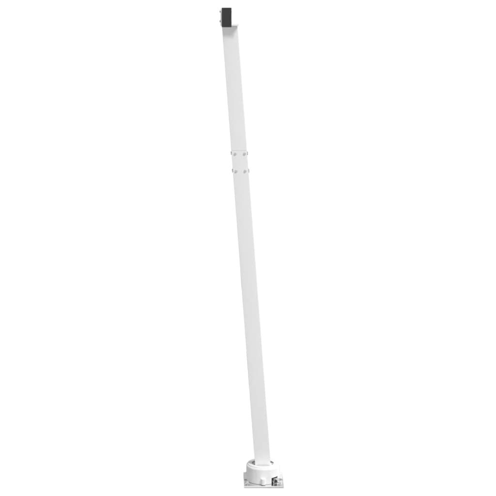 vidaXL Awning Post Set White 300x245 cm Iron