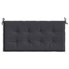 vidaXL Garden Bench Cushion Black 120x50x4 cm Oxford Fabric