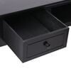 vidaXL Writing Desk Black 110x45x76 cm Wood