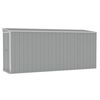 vidaXL Wall-mounted Garden Shed Grey 118x382x178 cm Galvanised Steel