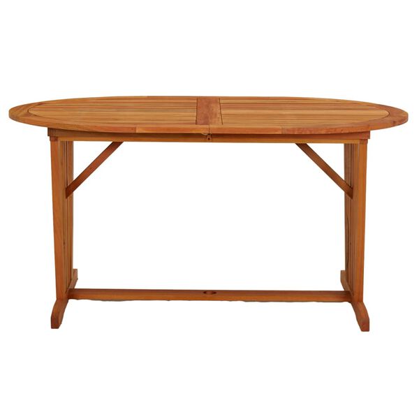vidaXL Garden Table 200x100x75 cm Solid Wood Eucalyptus