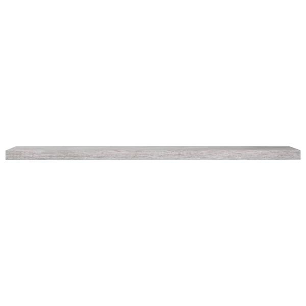 vidaXL Floating Wall Shelf Concrete Grey 120x23.5x3.8 cm MDF