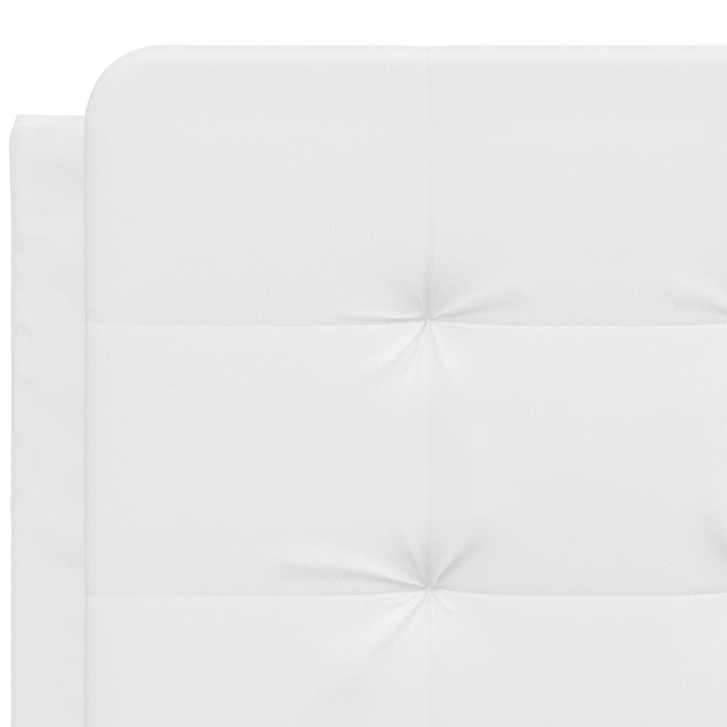 vidaXL Bed Frame without Mattress White 137x190 cm Faux Leather