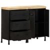 vidaXL Sideboard with 3 Drawers and 2 Doors Rough Mango Wood
