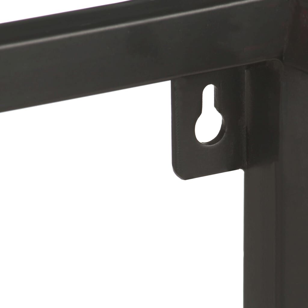 vidaXL Wall Shelf 60x20x85 cm Rough Mango Wood