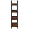 vidaXL Bookcase 4-Tier Brown Oak 100x33x145.5 cm Engineered Wood