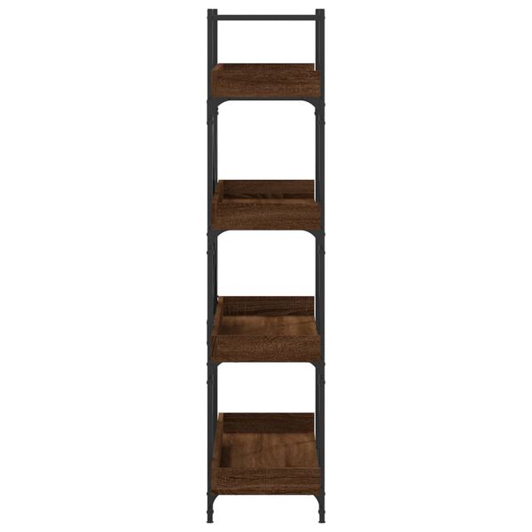 vidaXL Bookcase 4-Tier Brown Oak 100x33x145.5 cm Engineered Wood