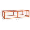 vidaXL Rabbit Hutch 183x90x46.5 cm Solid Firwood