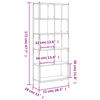 vidaXL Bookcase Smoked Oak 72x28x172 cm Engineered Wood