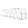 vidaXL Rabbit Hutch Silver 105x600x120 cm Galvanised Steel