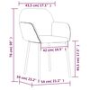 vidaXL Dining Chairs 2 pcs Dark Grey Velvet