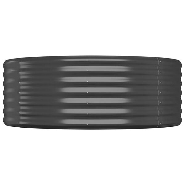 vidaXL Garden Raised Bed Powder-coated Steel 507x100x36 cm Anthracite
