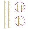 vidaXL Wall Mounted Wine Rack for 12 Bottles Gold Iron