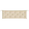 vidaXL Garden Bench Cushion Beige 150x50x7 cm Oxford Fabric