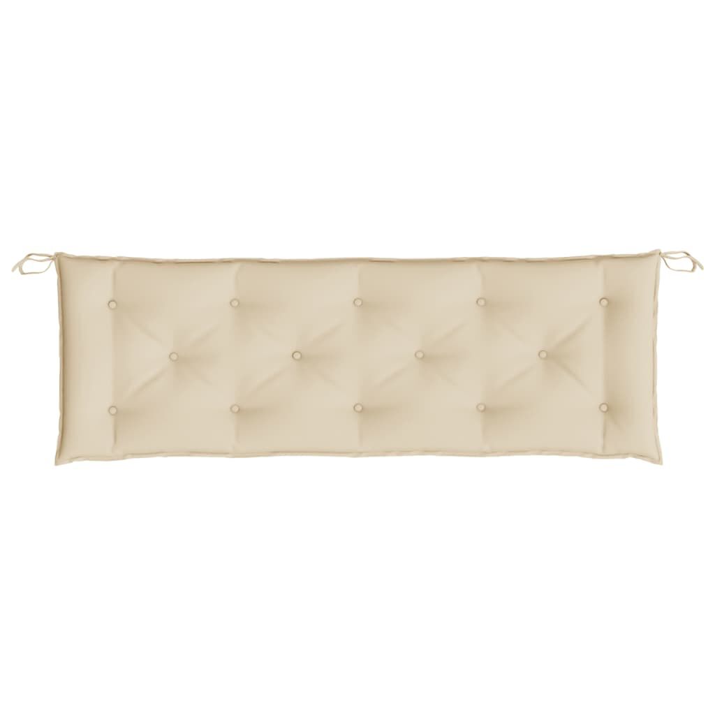 vidaXL Garden Bench Cushion Beige 150x50x7 cm Oxford Fabric
