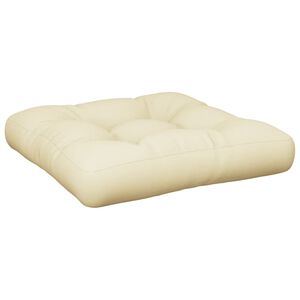 vidaXL Pallet Cushion Cream 60x61,5x10 cm Fabric