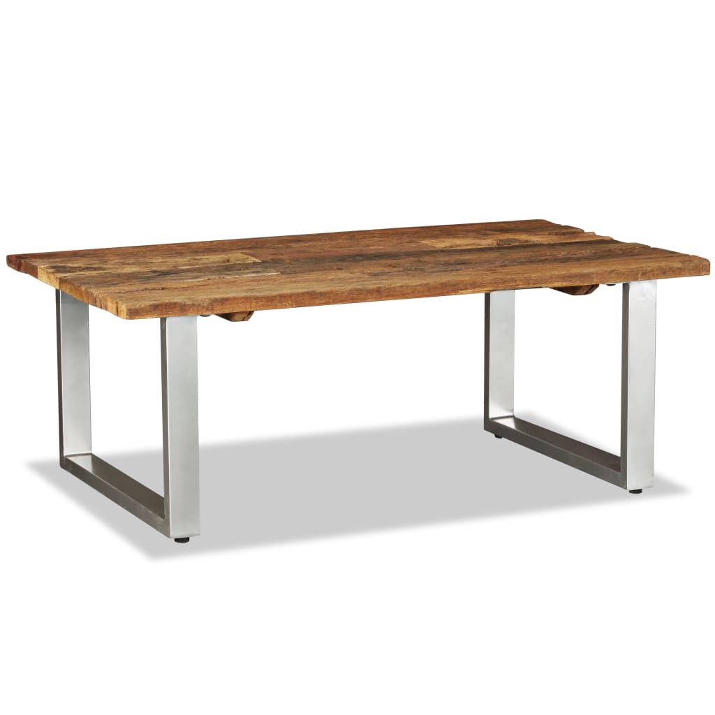 vidaXL Coffee Table Solid Reclaimed Wood 100x60x38 cm