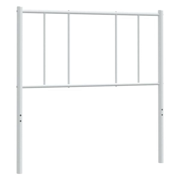 vidaXL Metal Headboard White 100 cm
