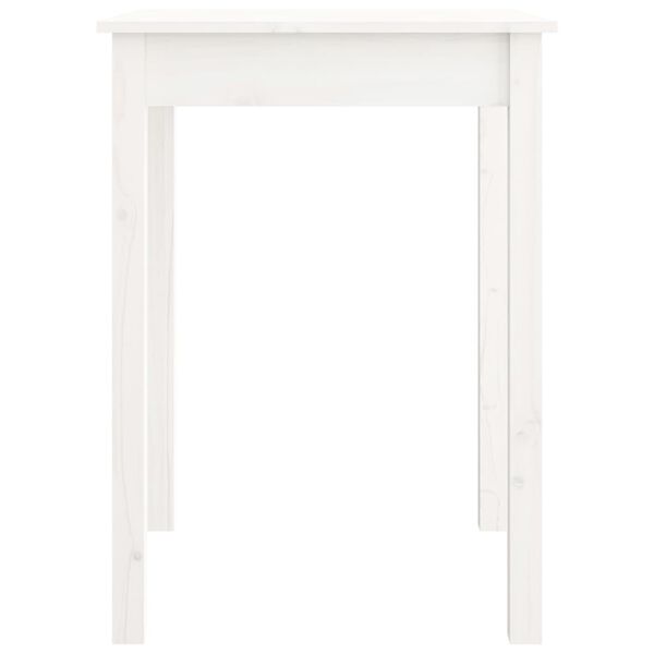 vidaXL Dining Table White 55x55x75 cm Solid Wood Pine