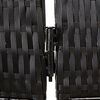 vidaXL Room Divider 3 Panels Black Poly Rattan