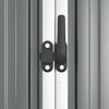 vidaXL Garden Tool Shed Grey 161x89x161 cm Galvanised Steel
