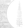 vidaXL Slim Artificial Half Christmas Tree with Stand White 210 cm