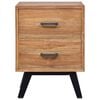 vidaXL Bedside Cabinet 40x35x55 cm Solid Teak
