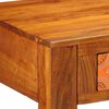 vidaXL Desk with Drawer Brown 100 x 50 x 75 cm Solid Acacia wood
