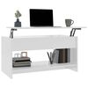 vidaXL Coffee Table High Gloss White 102x50x52,5 cm Engineered Wood