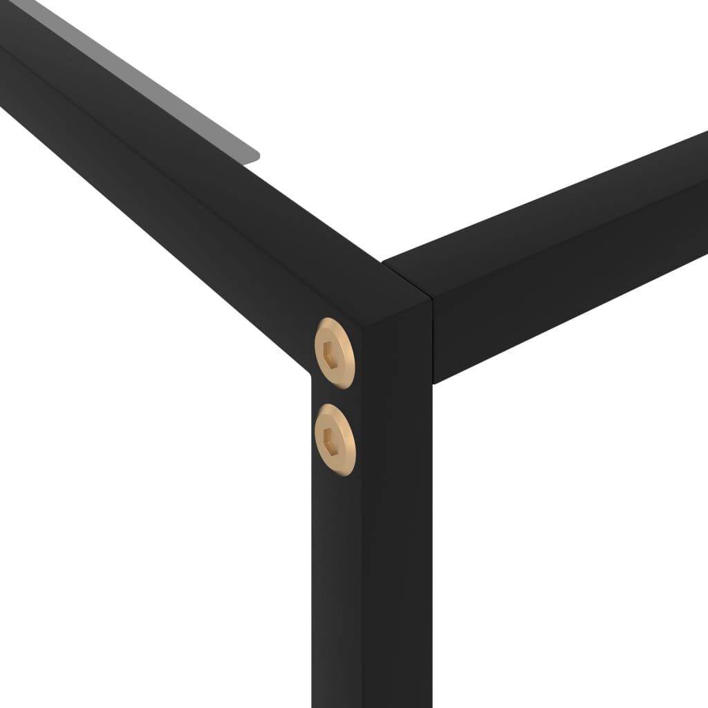 vidaXL Console Table Transparent 100x35x75 cm Tempered Glass