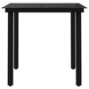 vidaXL 3 Piece Garden Dining Set Grey and Black