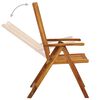 vidaXL 7 Piece Outdoor Dining Set Solid Acacia Wood