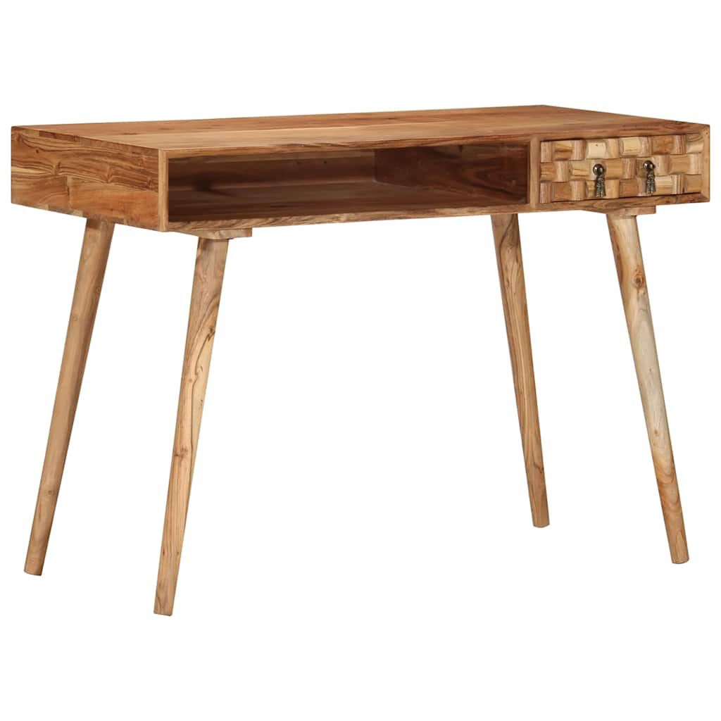 vidaXL Writing Desk 110x50x76 cm Solid Wood Acacia