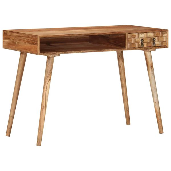 vidaXL Writing Desk 110x50x76 cm Solid Wood Acacia