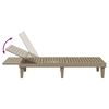 vidaXL Sun Lounger Light Brown 155x58x83 cm Polypropylene