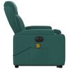 vidaXL Electric Stand up Massage Recliner Chair Dark Green Fabric