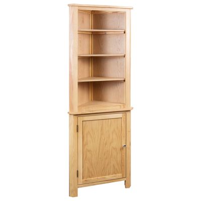 vidaXL Corner Cabinet 59x36x180 cm Solid Oak Wood