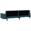 vidaXL 2-Seater Sofa Bed Blue Velvet