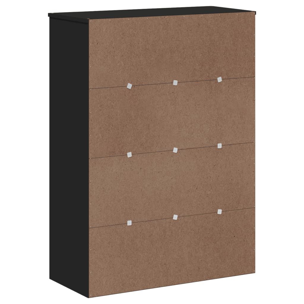 vidaXL Top for Highboard VIKEN Black Engineered Wood