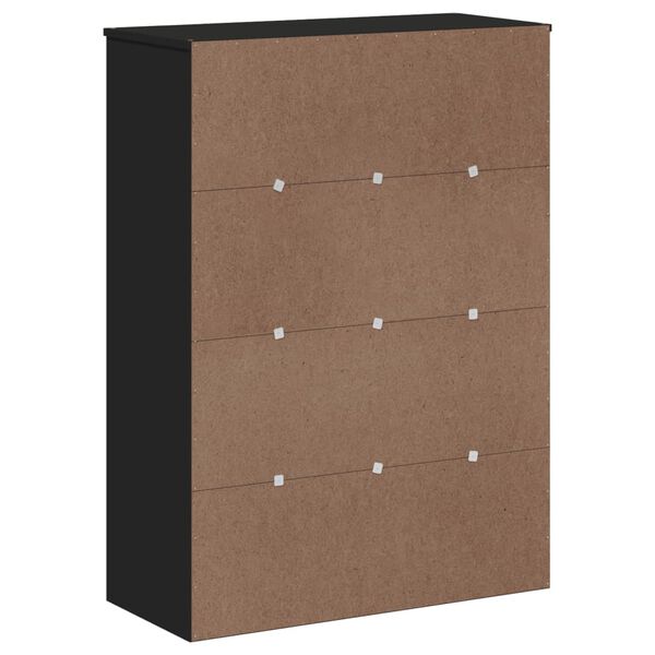 vidaXL Top for Highboard VIKEN Black Engineered Wood