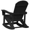 vidaXL Adirondack Rocking Chair Black 73.5 x 92 x 90cm HDPE