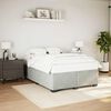 vidaXL Bed Frame without Mattress Light Grey Full Velvet