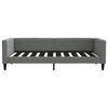 vidaXL Daybed with Trundle without Mattress Dark Grey 100x190 cm