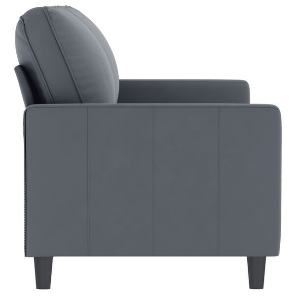 vidaXL 2-Seater Sofa Dark Grey 140 cm Velvet