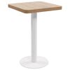 vidaXL Bistro Table Light Brown 50x50 cm MDF