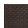 vidaXL Side Table Brown 55x45x49 cm Poly Rattan