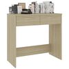 vidaXL Desk Sonoma Oak 80x40x75 cm Engineered Wood
