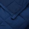 vidaXL Weighted Blanket Blue 220x230 cm King 11 kg Fabric